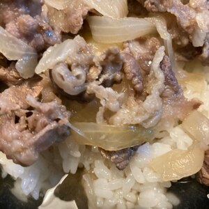 レンチン☆簡単牛丼